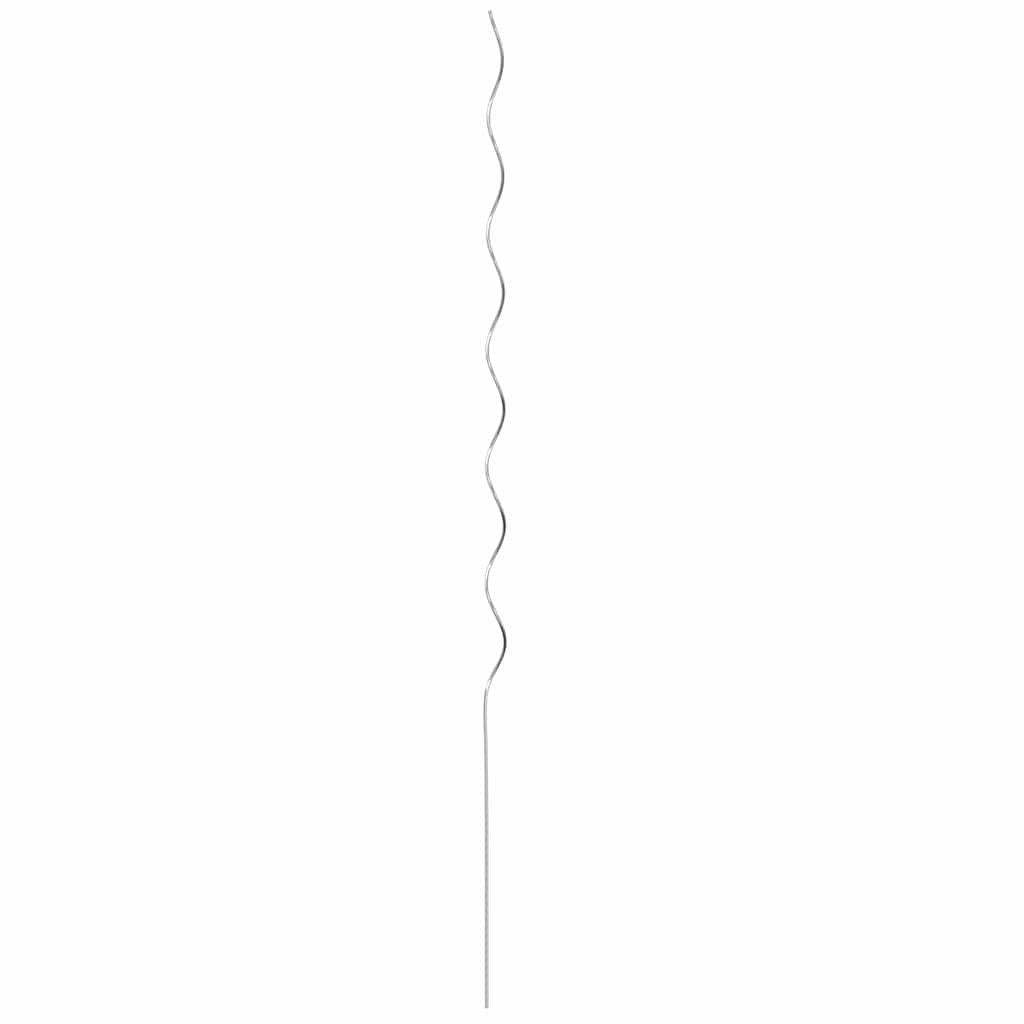 Plant Support 20 pcs Silver 150 x 0.6 x 0.6 cm Steel