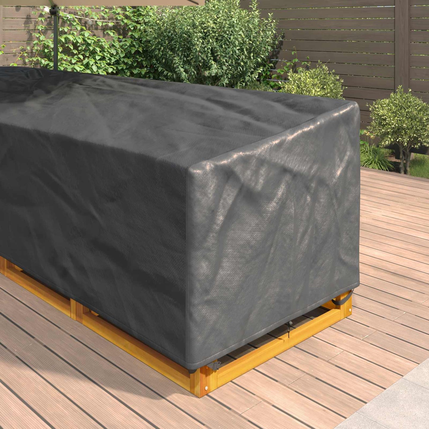 Furniture Cover Black 300 x 300 x 80 cm 210D Oxford Fbric