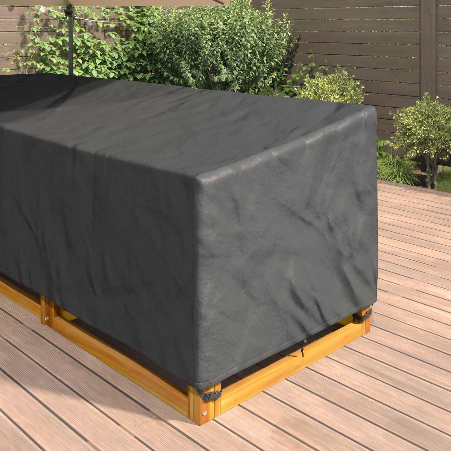 Furniture Cover Black 355 x 275 x 80 cm 420D Oxford Fbric