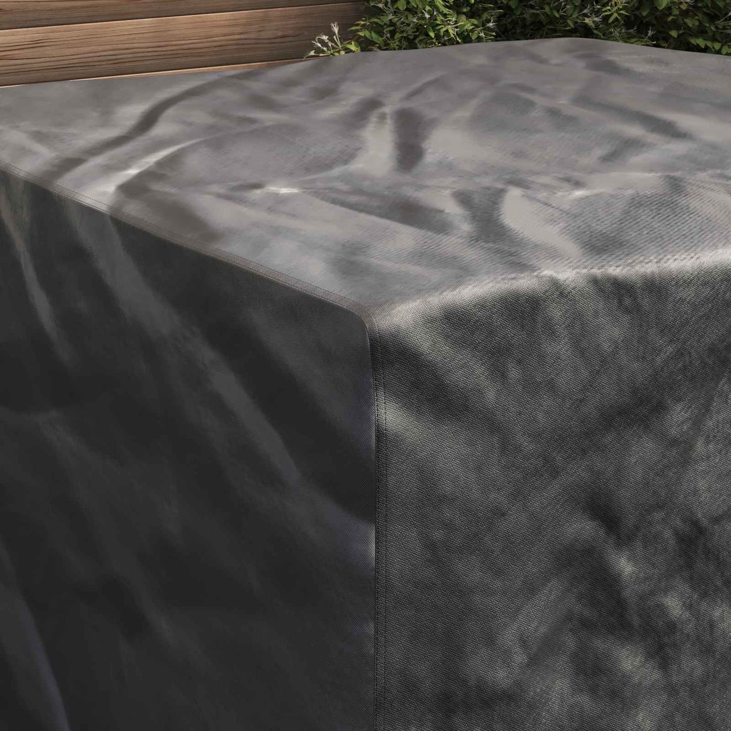 Furniture Cover Plain Black 150 x 150 x 75 cm 210D