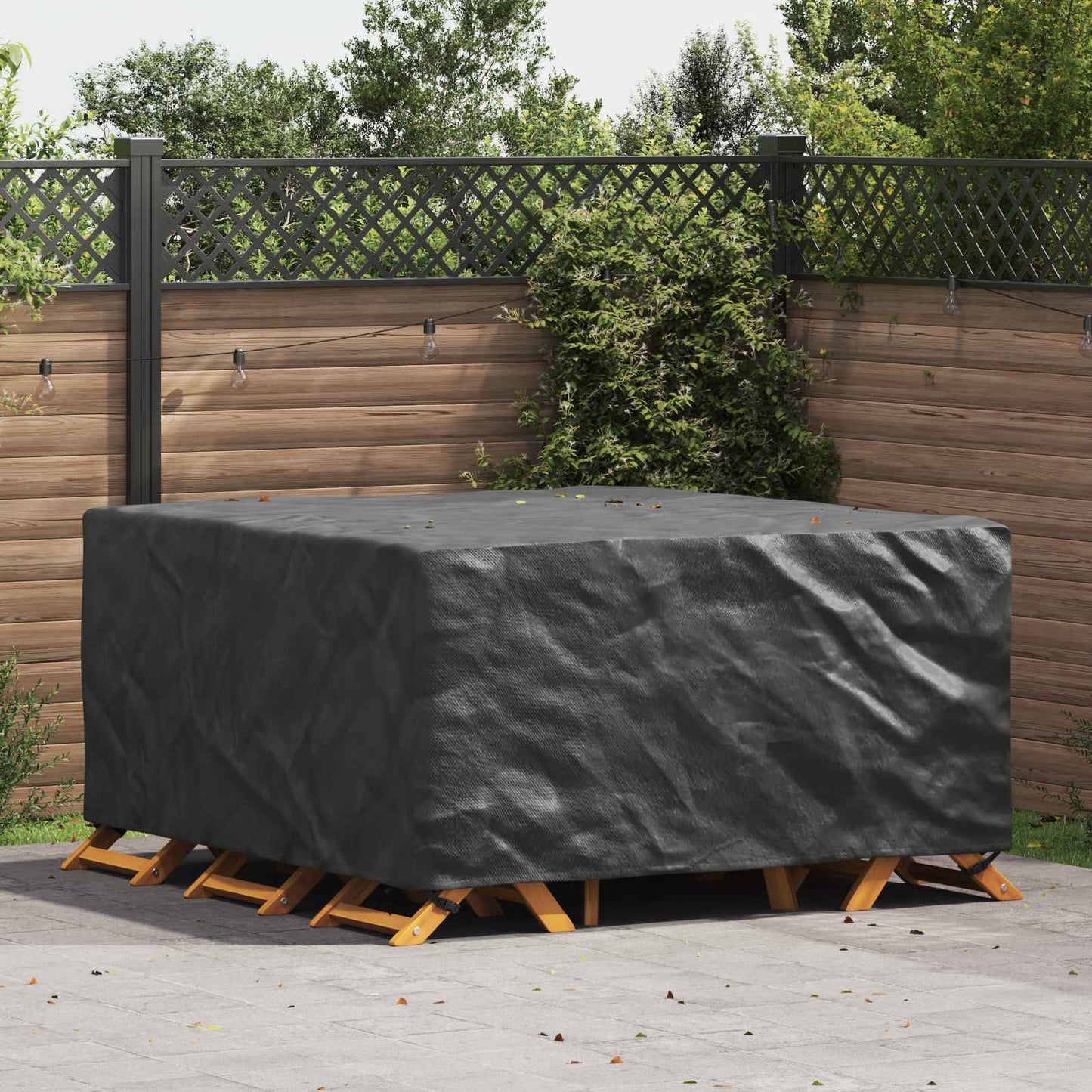 Furniture Cover Plain Black 180 x 190 x 85 cm 600D