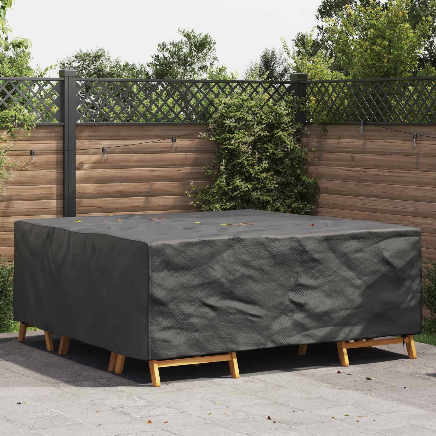 Furniture Cover Plain Black 200 x 190 x 85 cm 420D