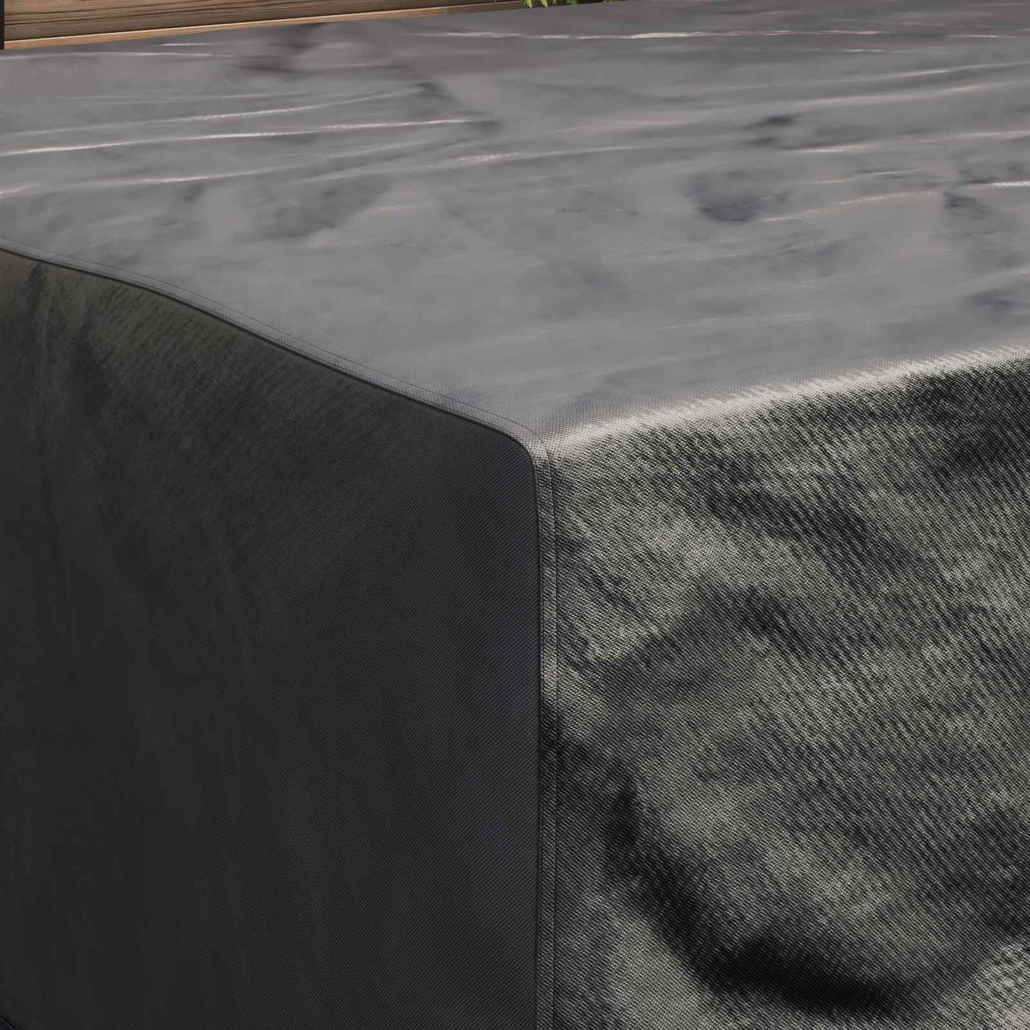 Furniture Cover Plain Black 200 x 190 x 85 cm 600D
