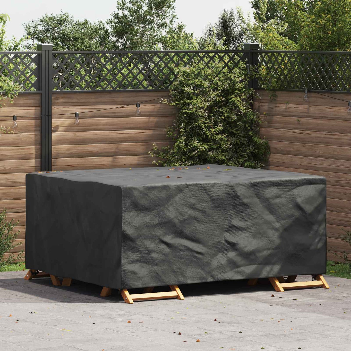 Furniture Cover Plain Black 200 x 150 x 85 cm 210D