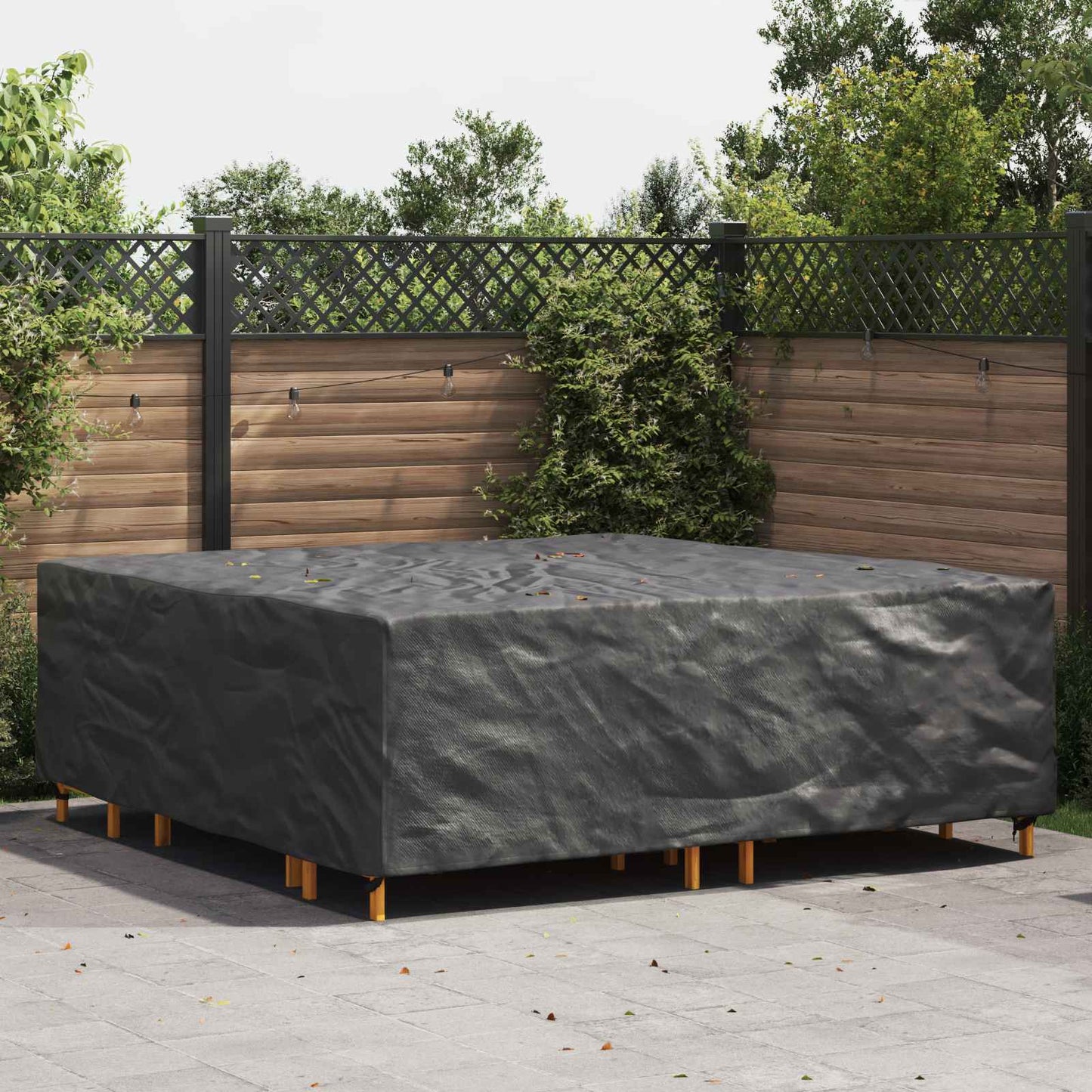 Furniture Cover Plain Black 220 x 220 x 70 cm 420D