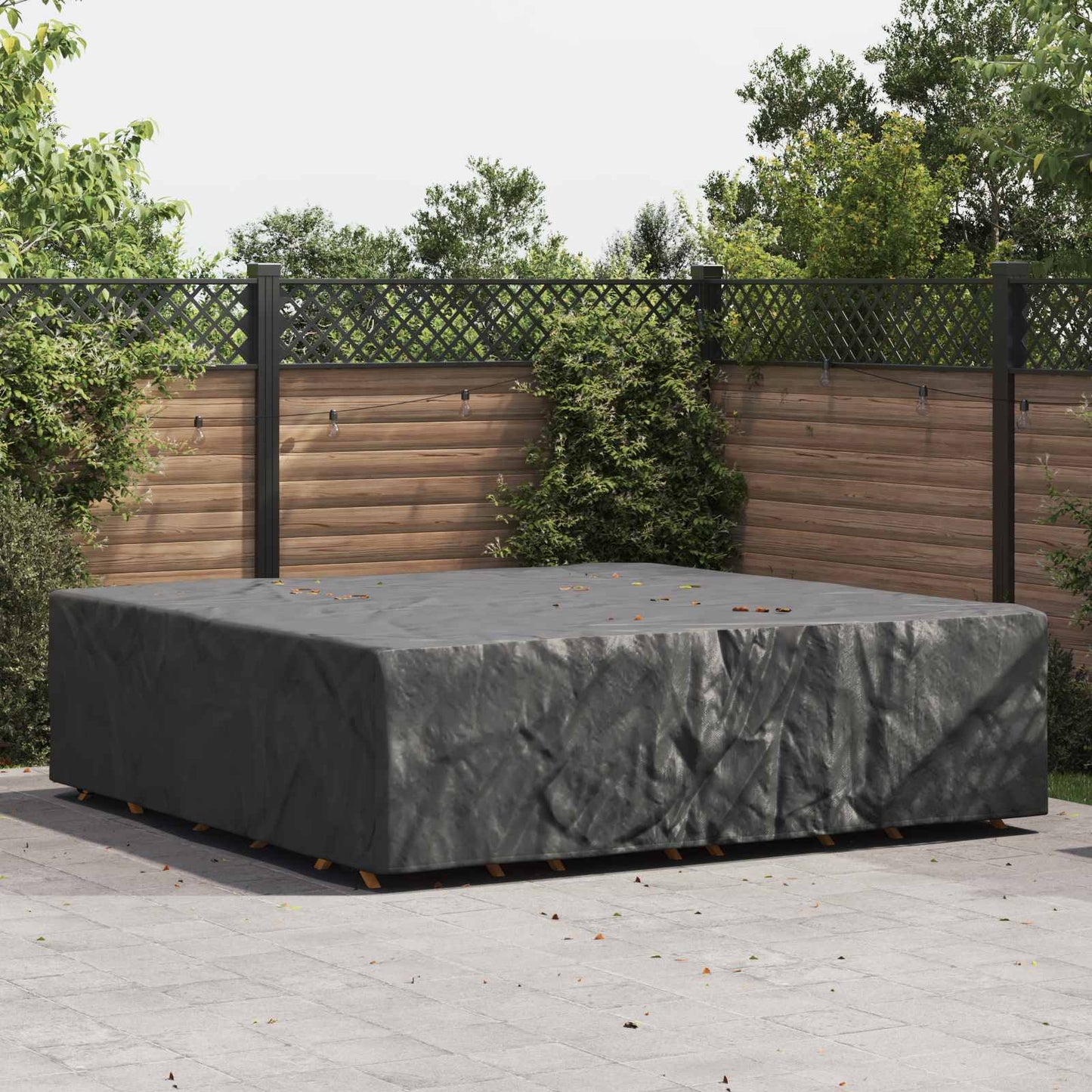 Furniture Cover Plain Black 275 x 275 x 70 cm 210D