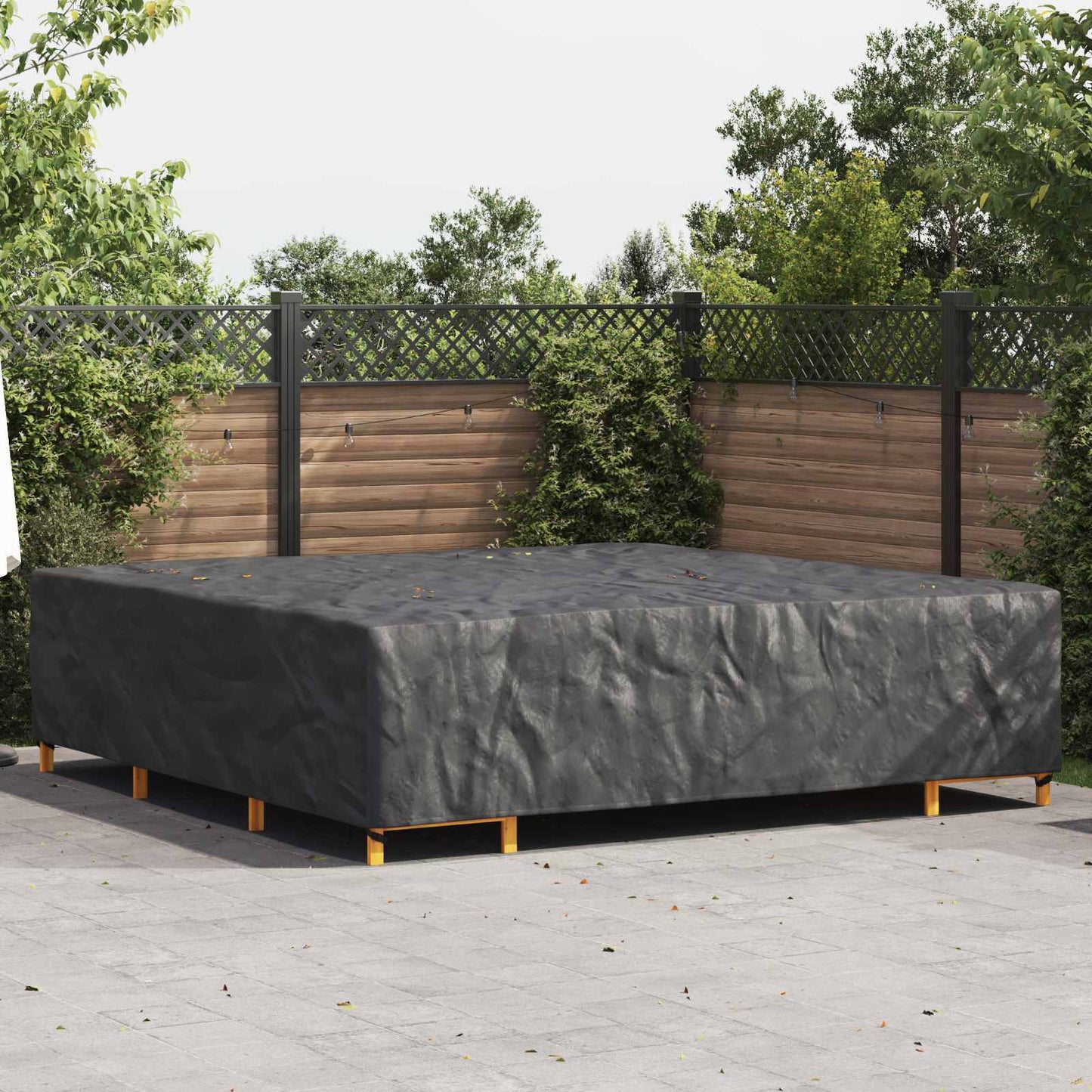 Furniture Cover Plain Black 300 x 300 x 70 cm 210D