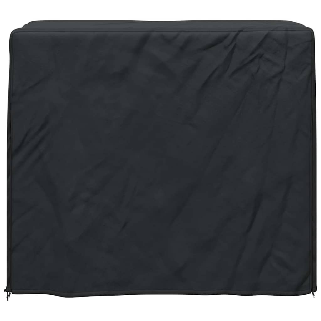 Firewood Rack Cover Black 61 x 122 x 106 cm 210D Oxford Fabric