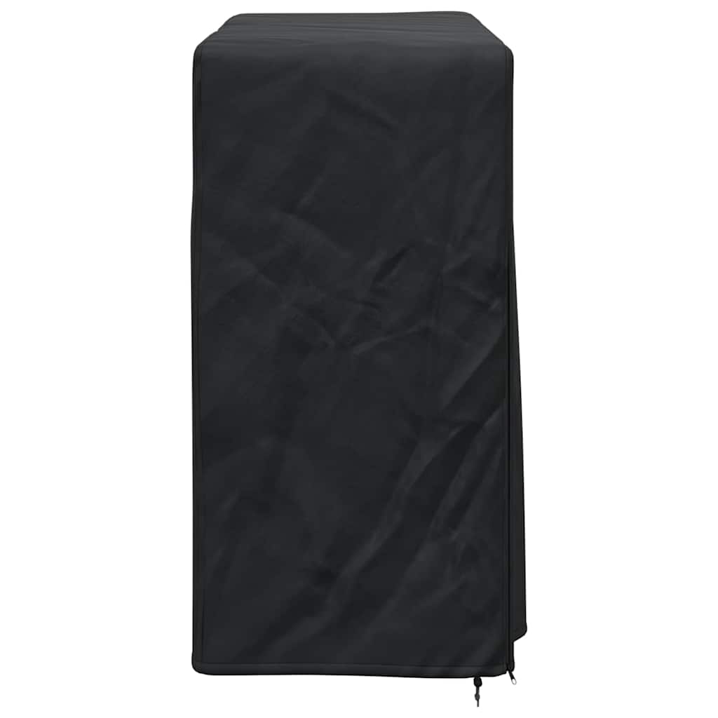 Firewood Rack Cover Black 61 x 122 x 106 cm 210D Oxford Fabric
