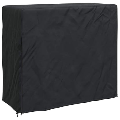 Firewood Rack Cover Black 61 x 122 x 106 cm 600D Oxford Fabric