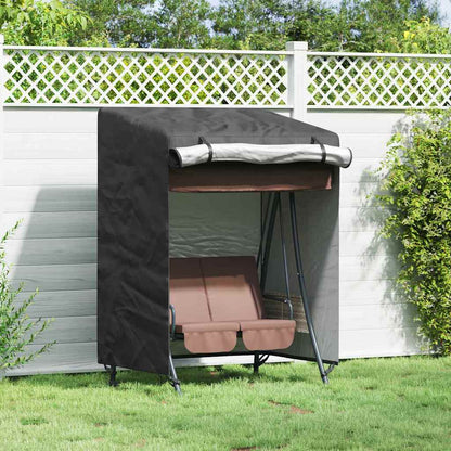Outdoor Swing Cover Black 120 x 90 x 155 cm 420D Oxford Fbric
