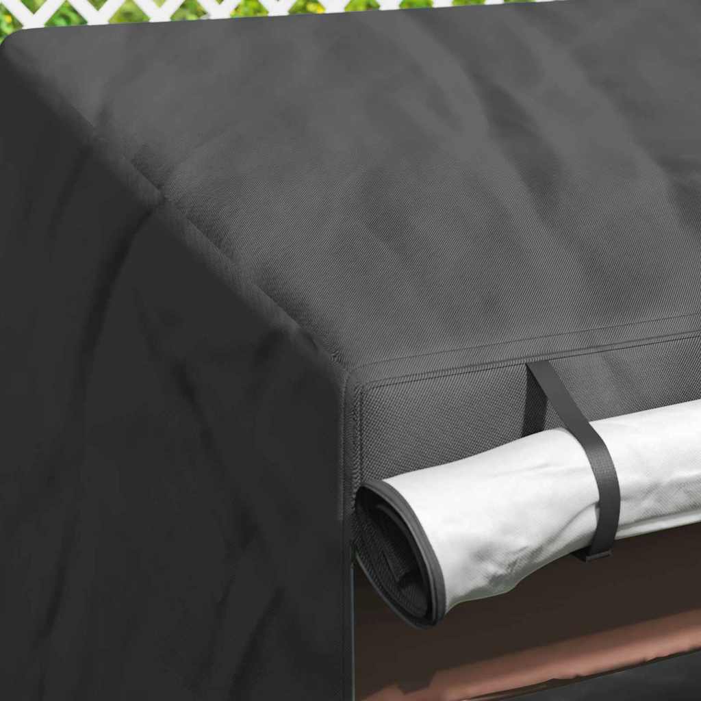 Outdoor Swing Cover Black 155 x 95 x 165 cm 210D Oxford Fbric