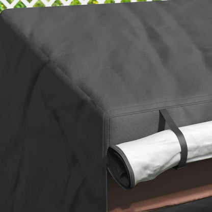Outdoor Swing Cover Black 155 x 95 x 165 cm 600D Oxford Fbric
