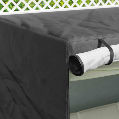 Outdoor Swing Cover Black 175 x 125 x 180 cm 210D Oxford Fabric