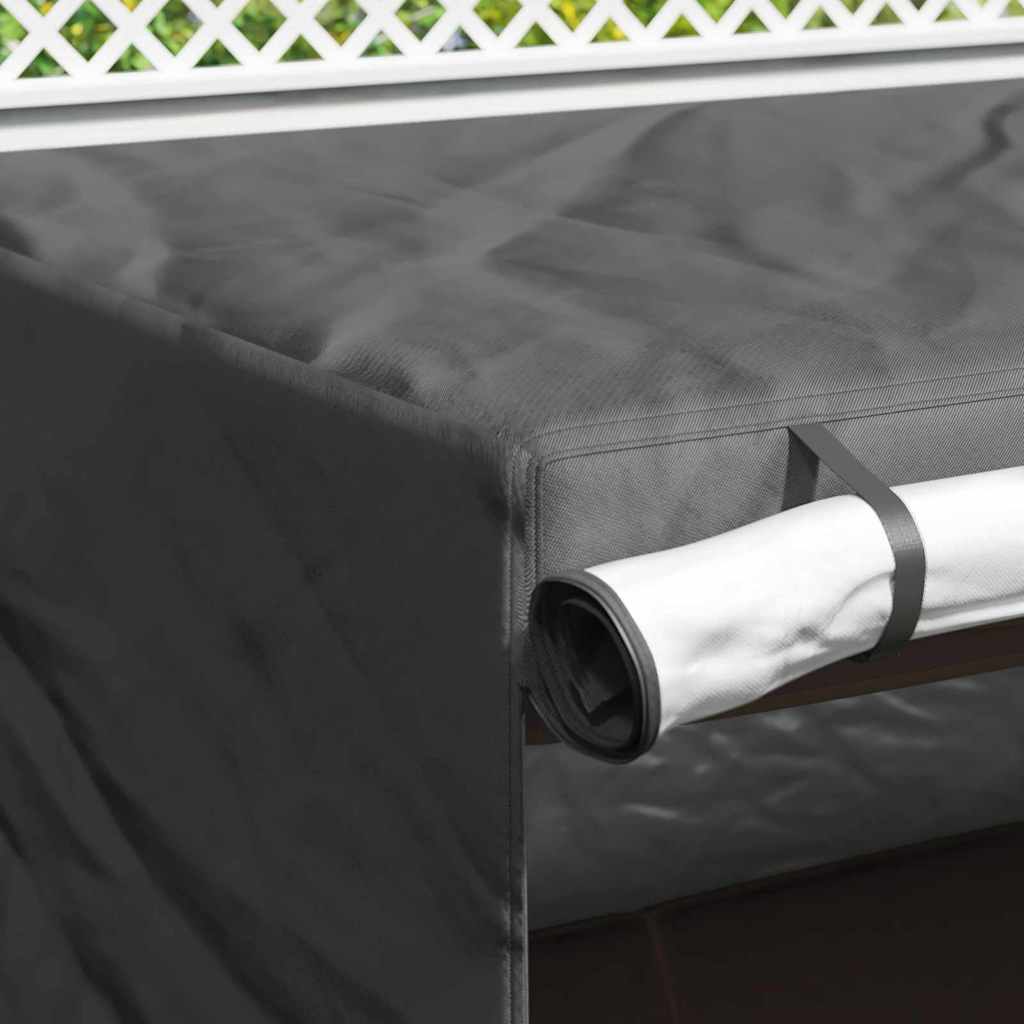 Outdoor Swing Cover Black 220 x 125 x 170 cm 420D Oxford Fbric