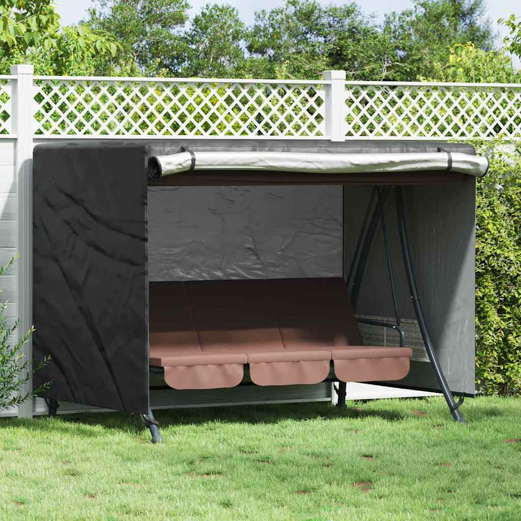 Outdoor Swing Cover Black 220 x 125 x 170 cm 600D Oxford Fbric