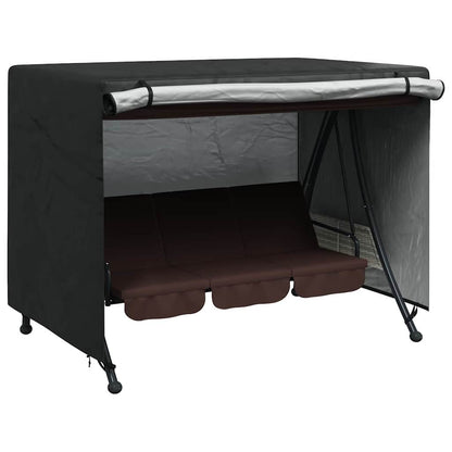 Outdoor Swing Cover Black 220 x 125 x 170 cm 600D Oxford Fbric