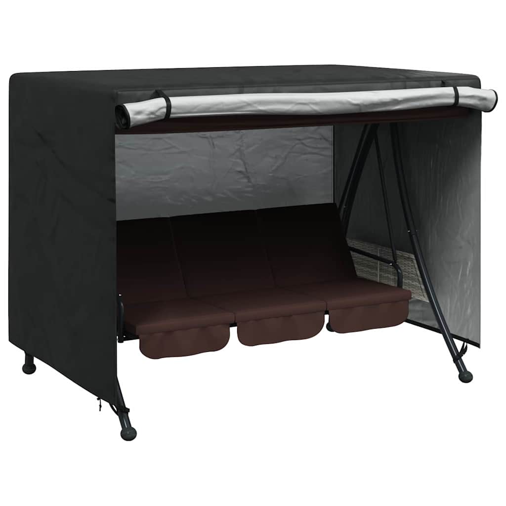 Outdoor Swing Cover Black 220 x 150 x 150 cm 420D Oxford Fbric