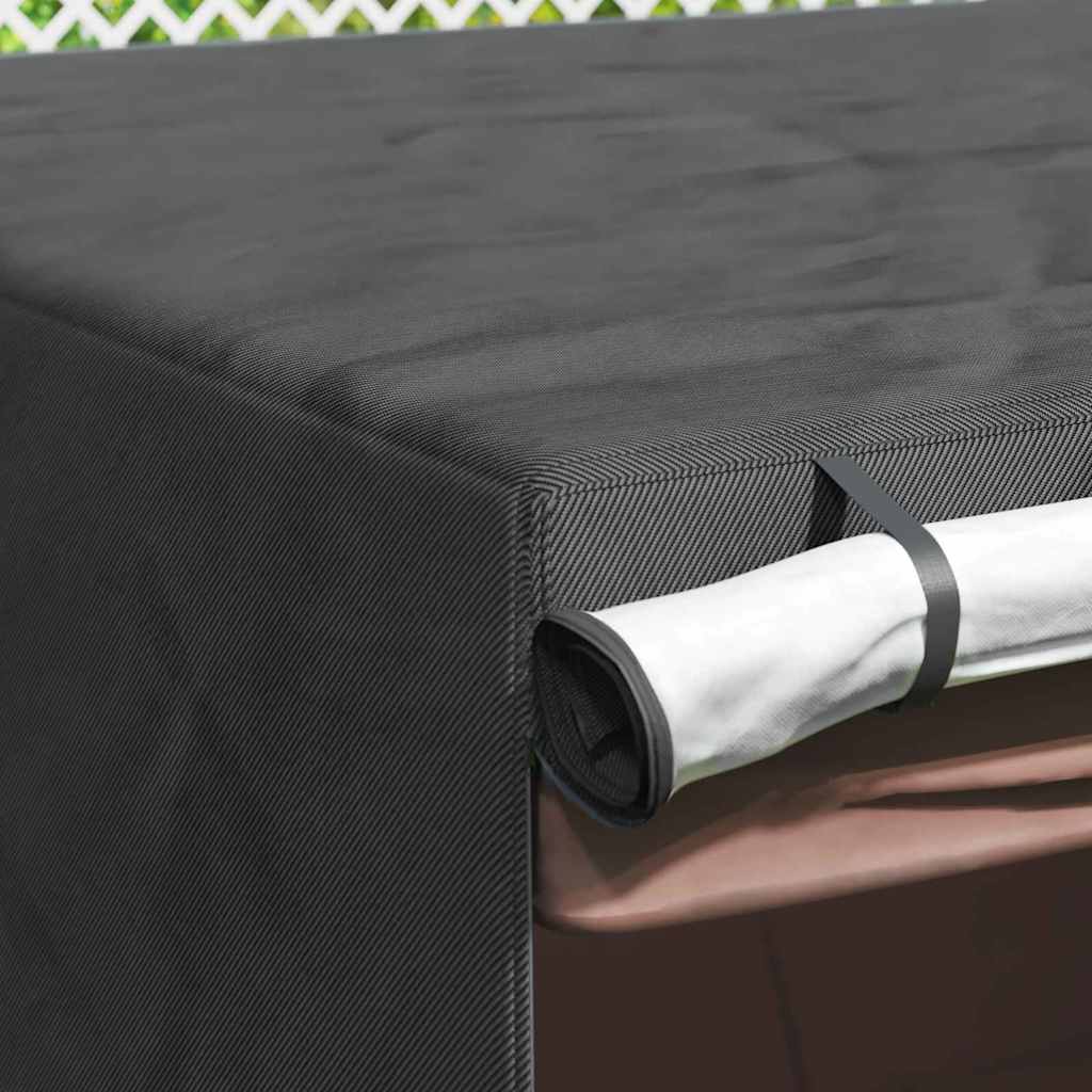 Outdoor Swing Cover Black 250 x 250 x 160 cm 420D Oxford Fbric