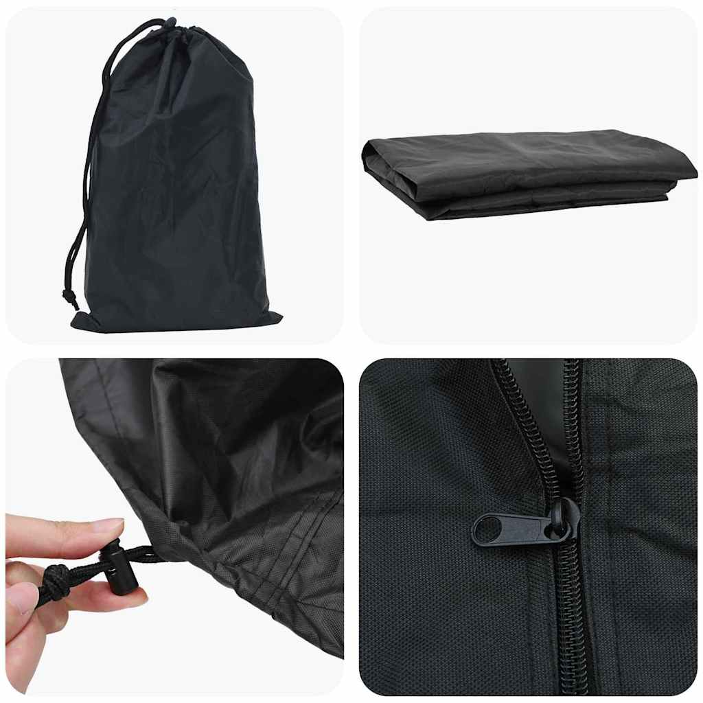 Pingpong Table Cover Plain Black 165 x 70 x 185 cm Fabric