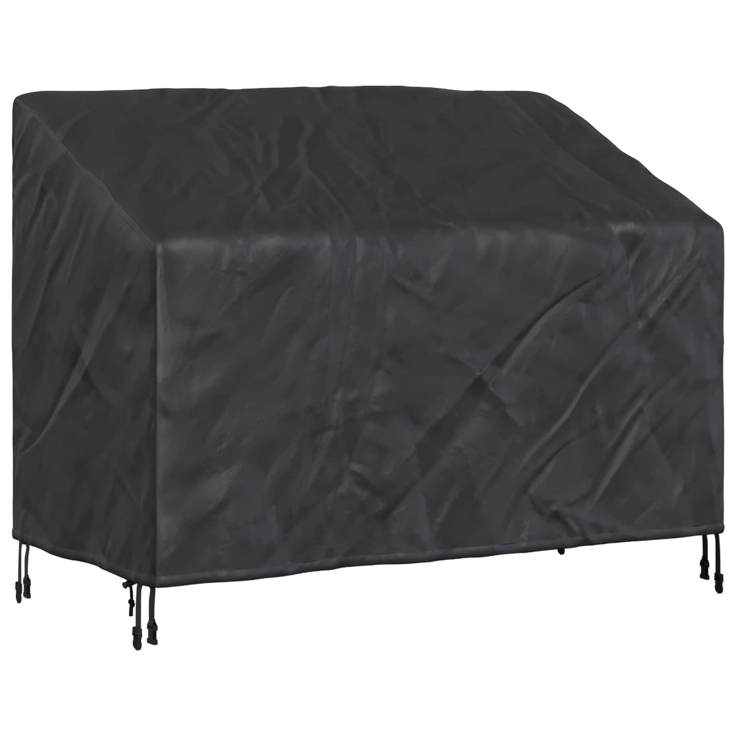 Garden Bench Cover Black 134 x 70 x 65 / 94 cm 210D Oxford Fbric