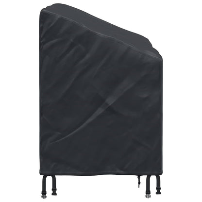 Garden Bench Cover Black 134 x 70 x 65 / 94 cm 210D Oxford Fbric