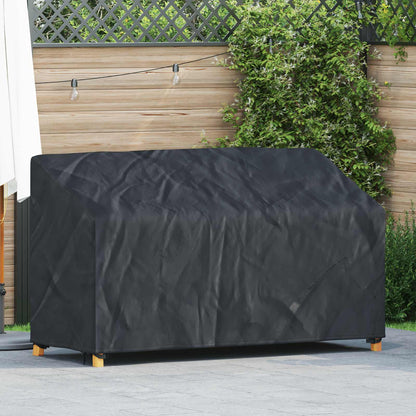 Garden Bench Cover Black 165 x 70 x 65 / 94 cm 420D Oxford Fbric