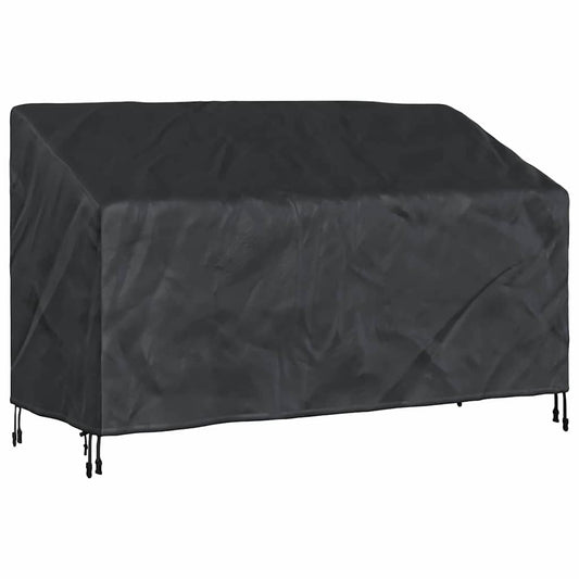 Garden Bench Cover Black 165 x 70 x 65 / 94 cm 420D fabric