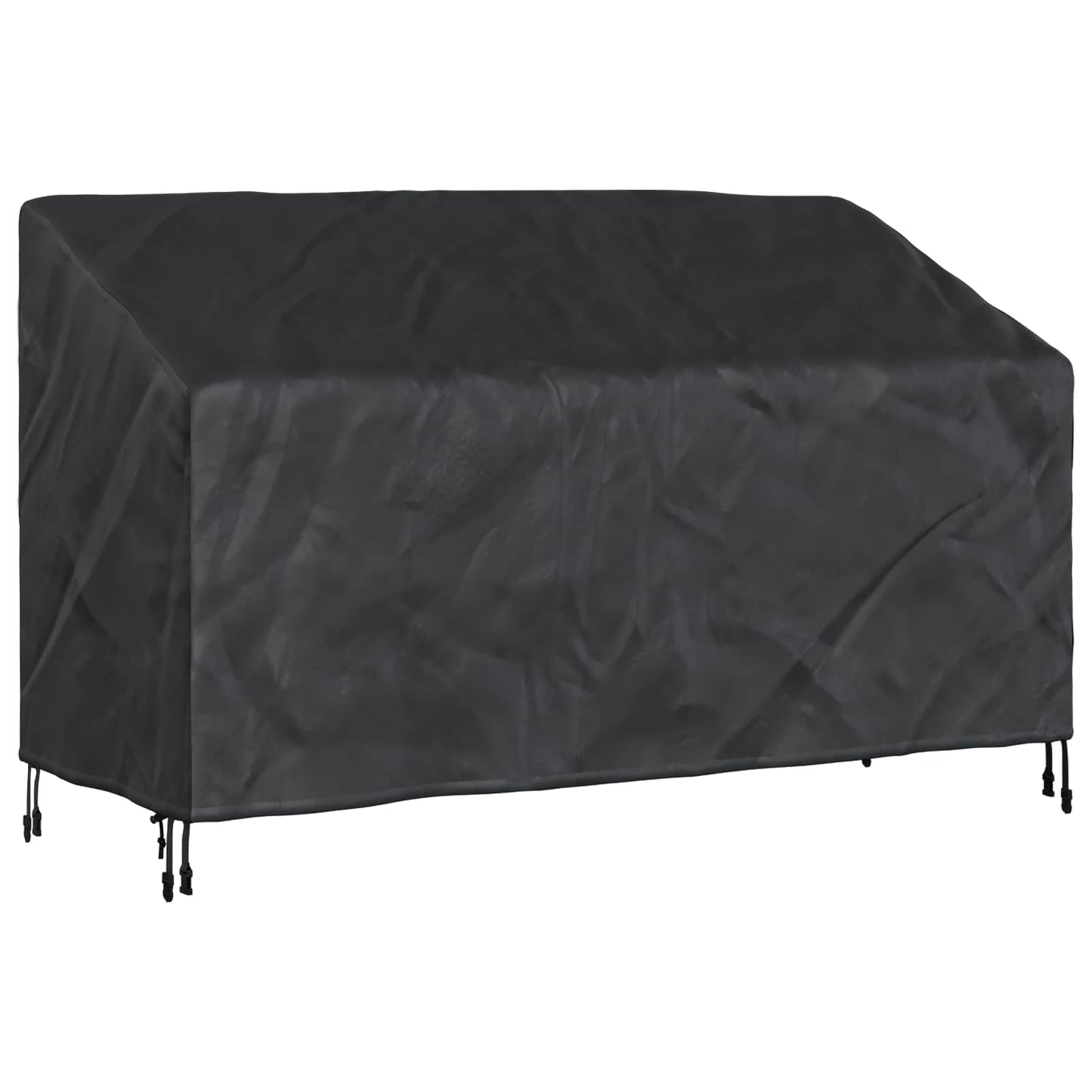 Garden Bench Cover Black 165 x 70 x 65 / 94 cm 420D Oxford Fbric