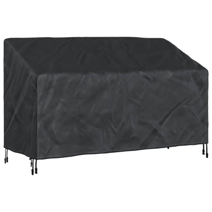 Garden Bench Cover Black 165 x 70 x 65 / 94 cm 420D Oxford Fbric