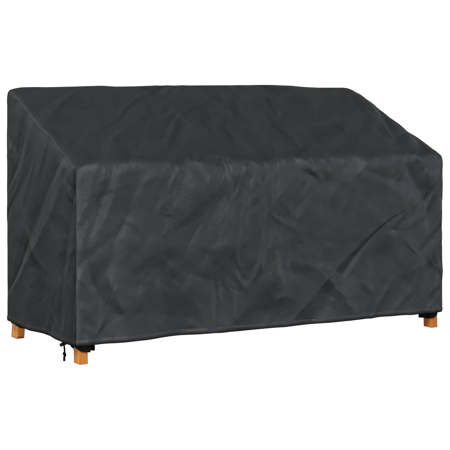 Garden Bench Cover Black 165 x 70 x 65 / 94 cm 420D Oxford Fbric