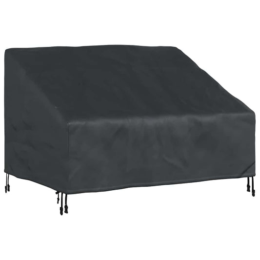Garden Bench Cover Black 130 x 95 x 40 / 80 cm 420D fabric
