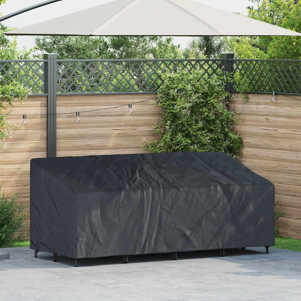 Garden Bench Cover Black 200 x 100 x 89 cm 420D oxford fabric