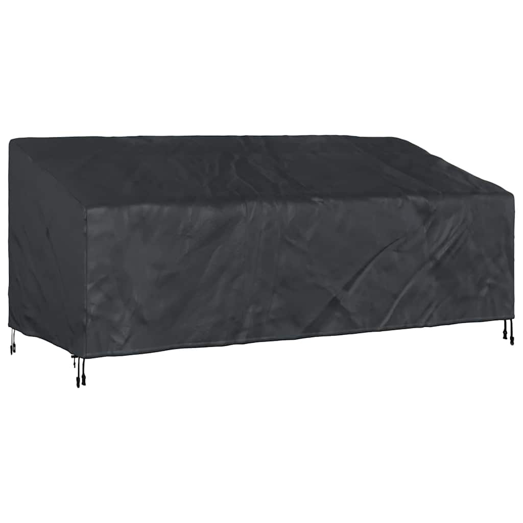 Garden Bench Cover Black 200 x 100 x 89 cm 420D oxford fabric