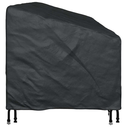 Garden Bench Cover Black 200 x 100 x 89 cm 420D oxford fabric