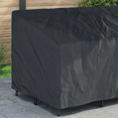 Garden Bench Cover Black 200 x 100 x 89 cm 600D oxford fabric