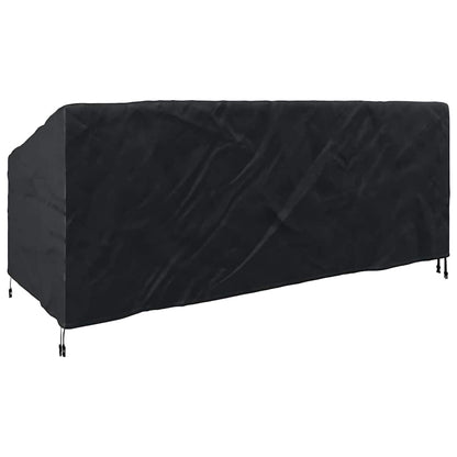 Garden Bench Cover Black 200 x 100 x 89 cm 600D oxford fabric