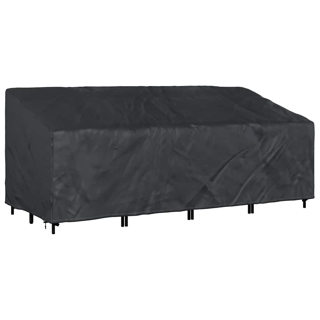 Garden Bench Cover Black 200 x 100 x 89 cm 600D oxford fabric