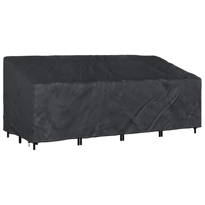 Garden Bench Cover Black 200 x 100 x 89 cm 600D oxford fabric