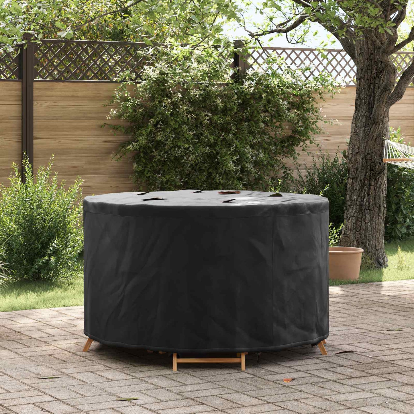 Furniture Cover Black 128 x 128 x 71 cm 210D Oxford Fbric