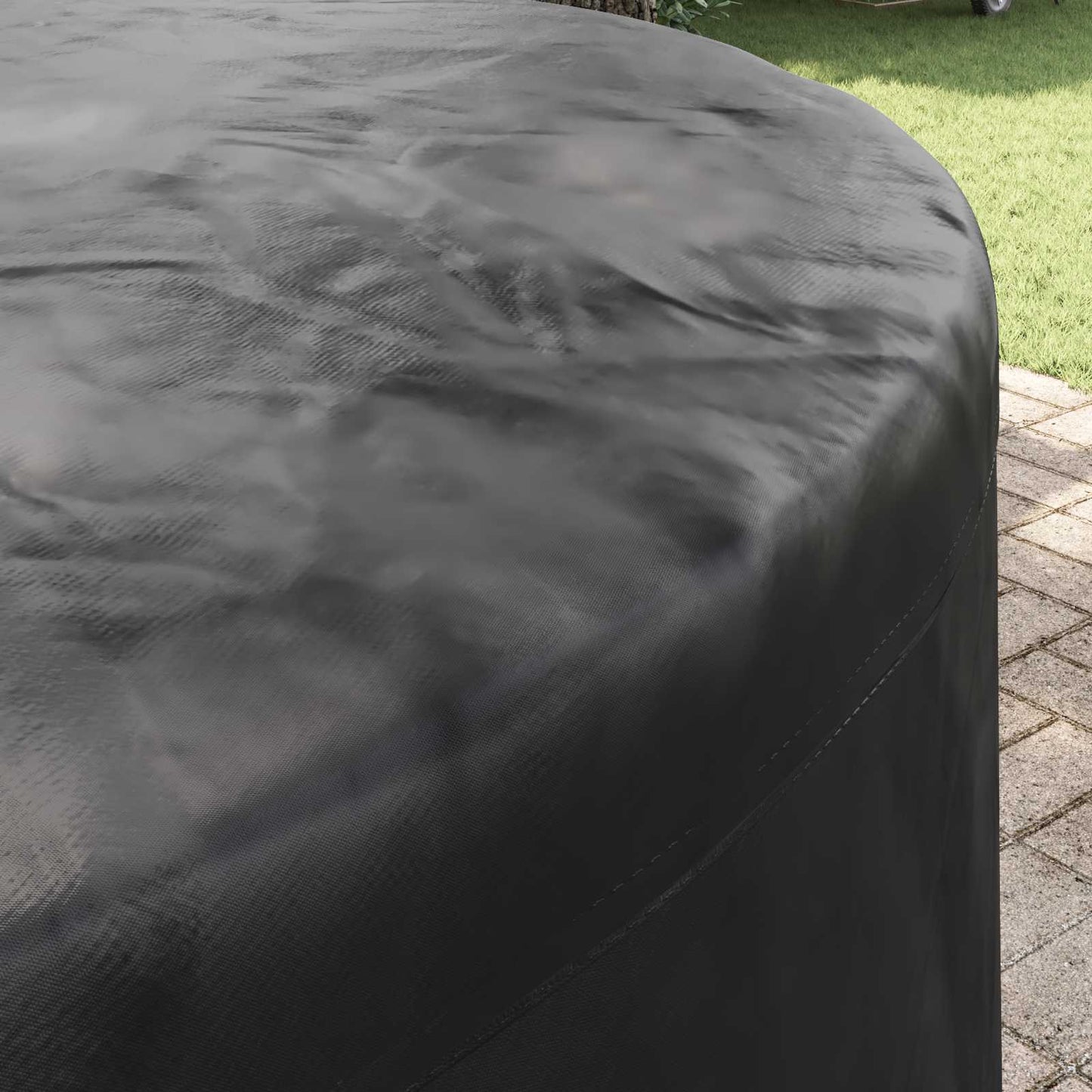 Furniture Cover Black 157 x 157 x 71 cm 420D Oxford Fbric