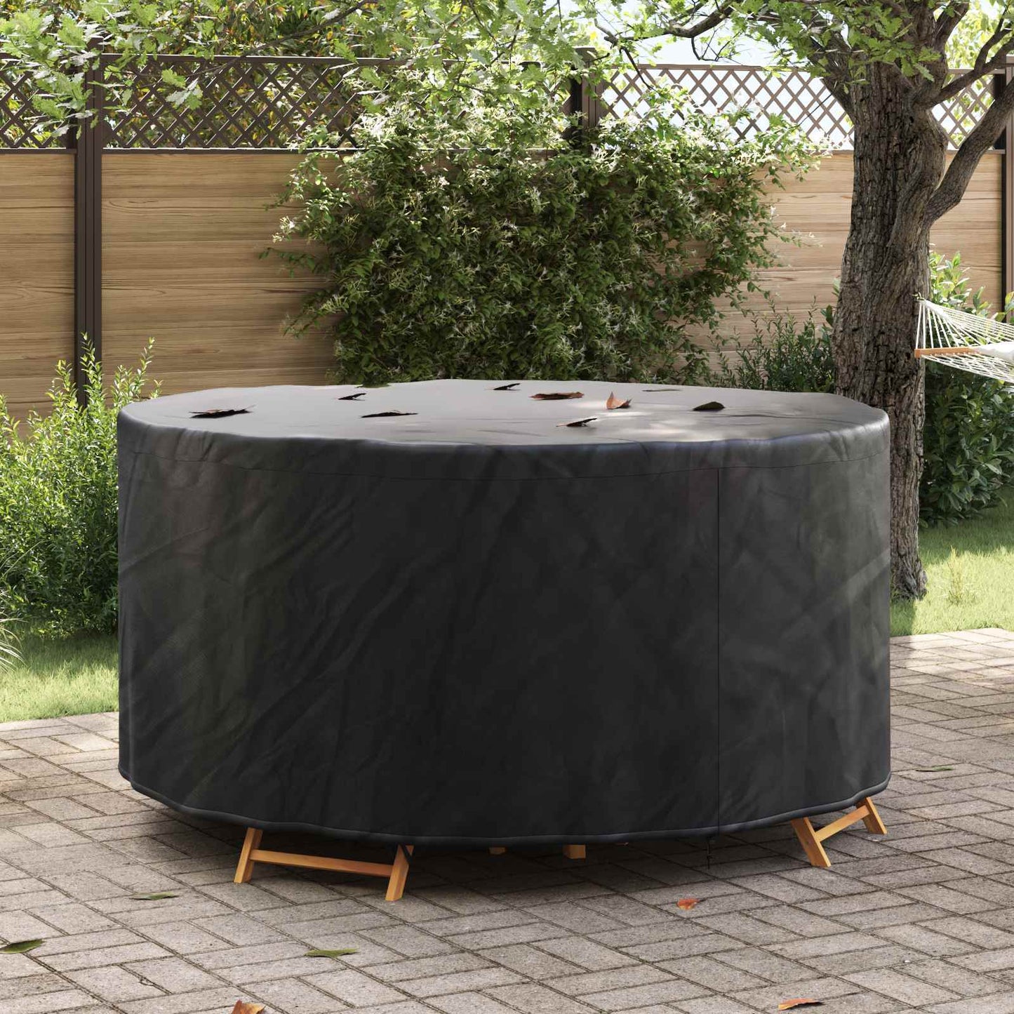 Furniture Cover Black 182 x 182 x 71 cm 420D Oxford Fbric
