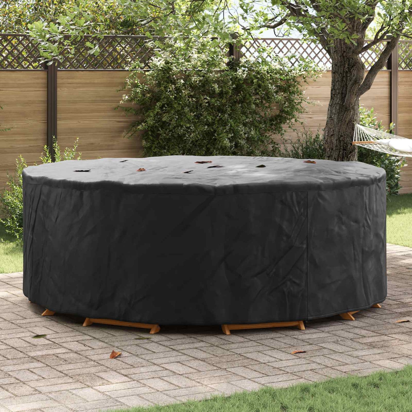Furniture Cover Black 244 x 244 x 71 cm 210D Oxford Fabric