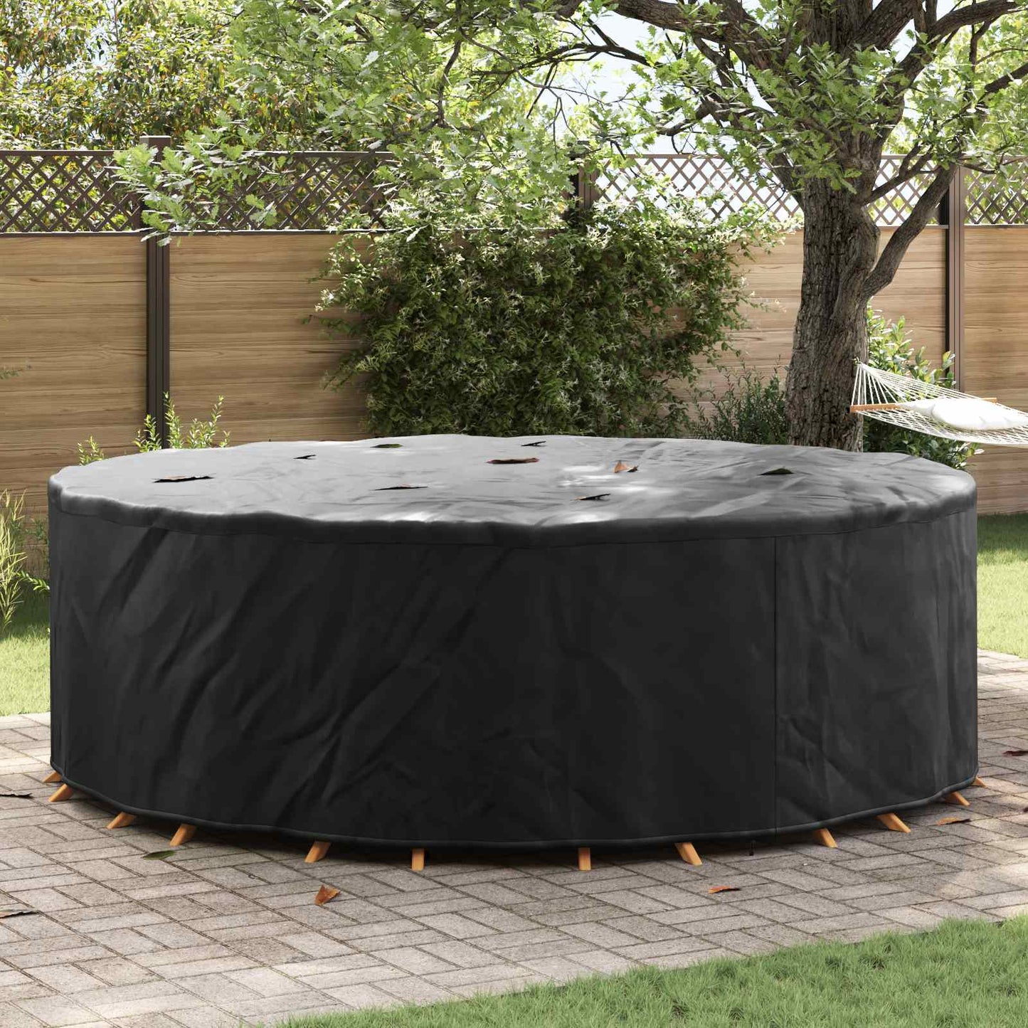 Furniture Cover Black 279 x 279 x 105 cm 420D Oxford Fbric