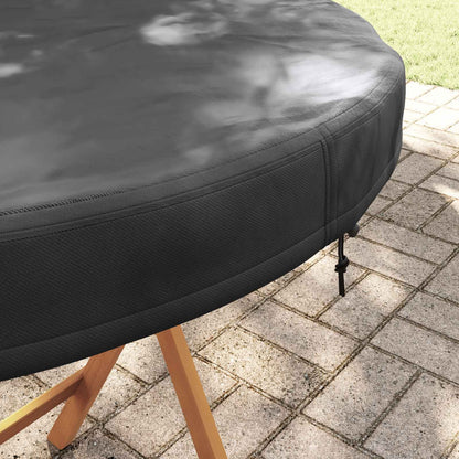 Outdoor Table Cover Black 112 x 112 x 10 cm 210D Oxford Fbric