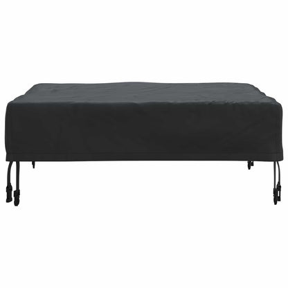 Table Cover Plain Black 62 x 62 x 15 cm Fabric