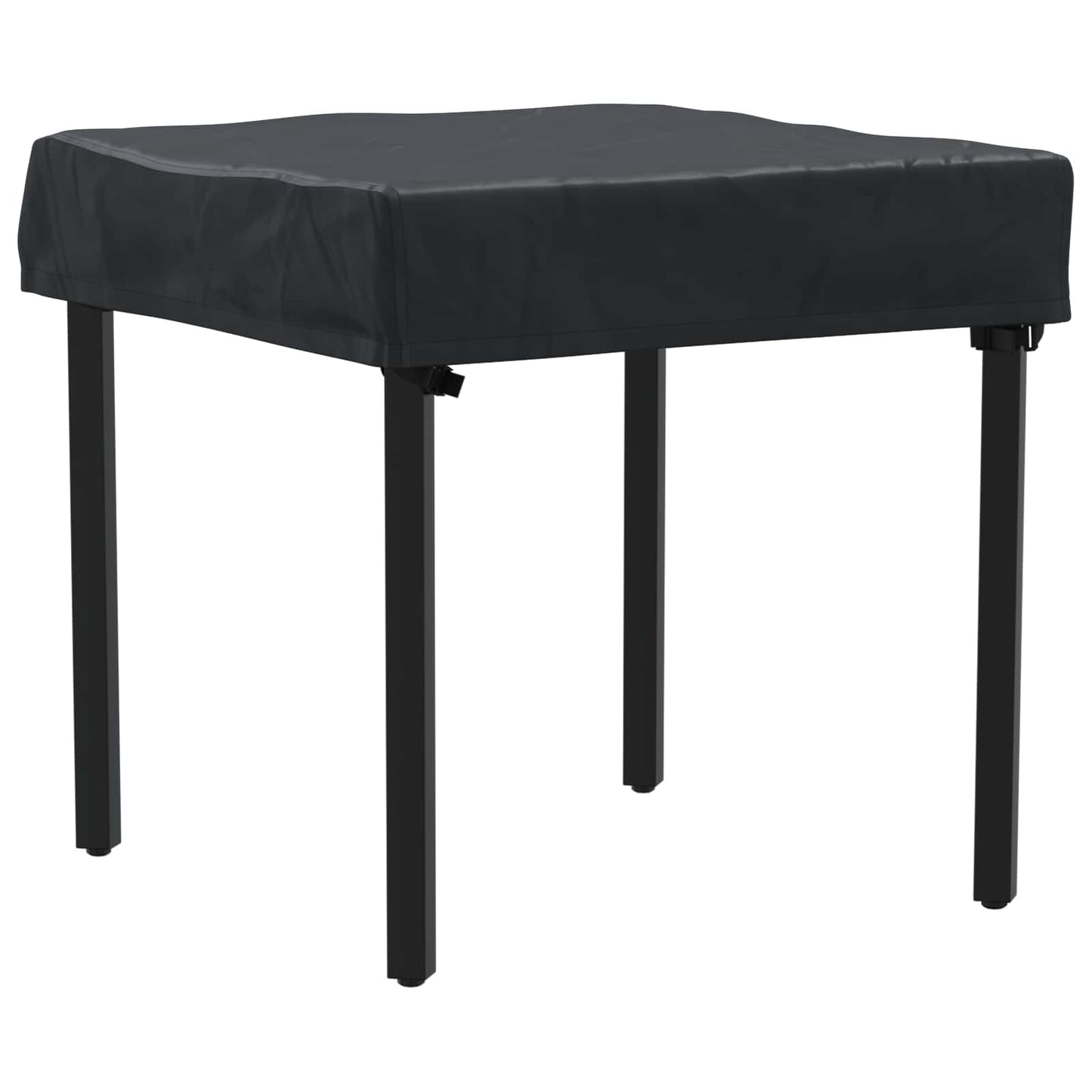 Table Cover Plain Black 62 x 62 x 15 cm Fabric