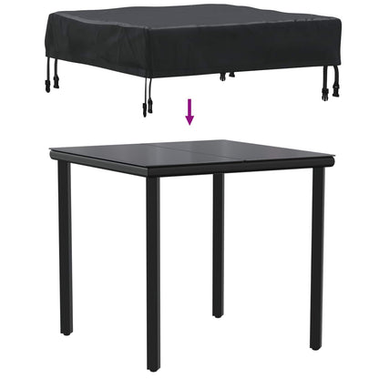 Table Cover Plain Black 62 x 62 x 15 cm 600D Oxford Fabric