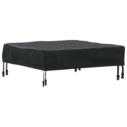Table Cover Plain Black 72 x 72 x 15 cm Fabric