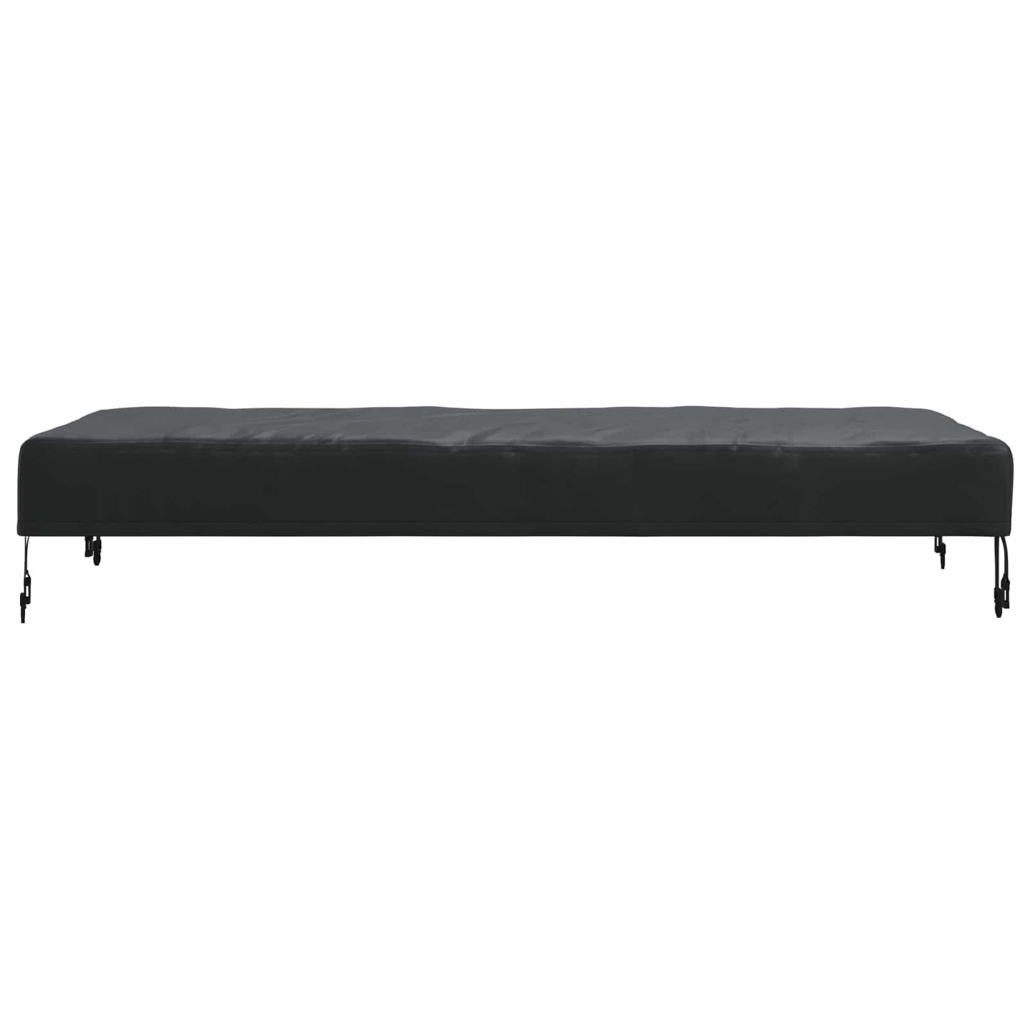 Table Cover Plain Black 122 x 72 x 15 cm Fabric